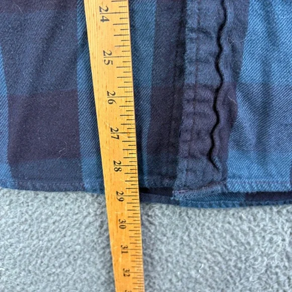 American Eagle Outfitters Mens Plaid Flannel Button Up Shirt Long Sleeve M - Picture 5 of 8